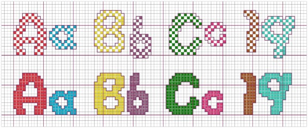 Cross Stitch Patterns Free Printable Letters - FREE PRINTABLE TEMPLATES