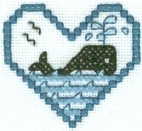 Whale Cross Stitch Design